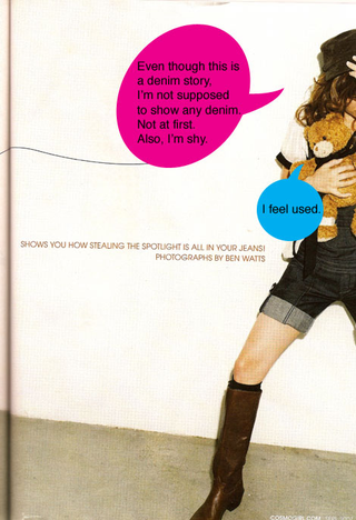 Illustration for article titled In 'CosmoGirl!' The Jeans Are Not The Point